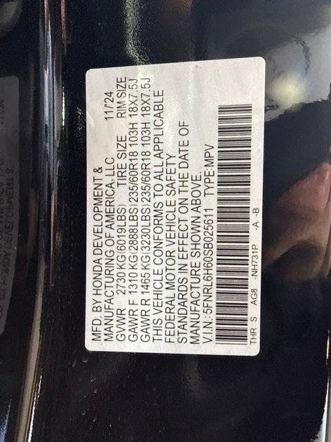 2025 Honda Odyssey EX-L