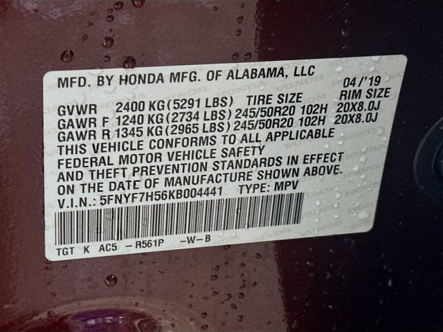 2019 Honda Passport EX-L