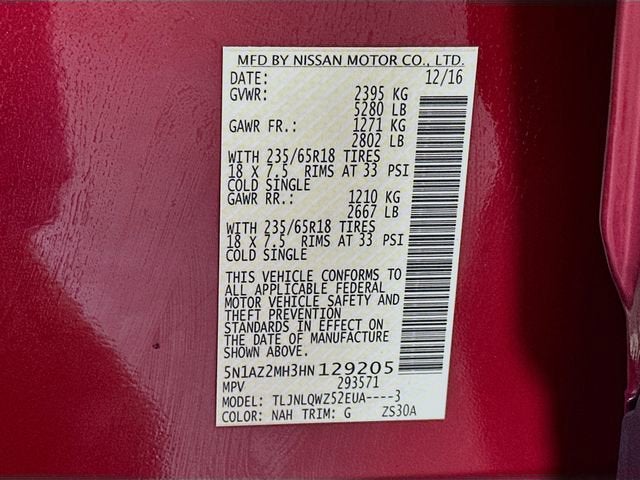 2017 Nissan Murano SV