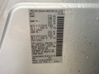 2019 Nissan Pathfinder SL