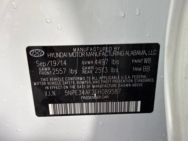 2015 Hyundai Sonata 2.4L Limited