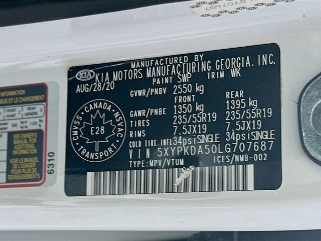 2020 Kia Sorento SX V6