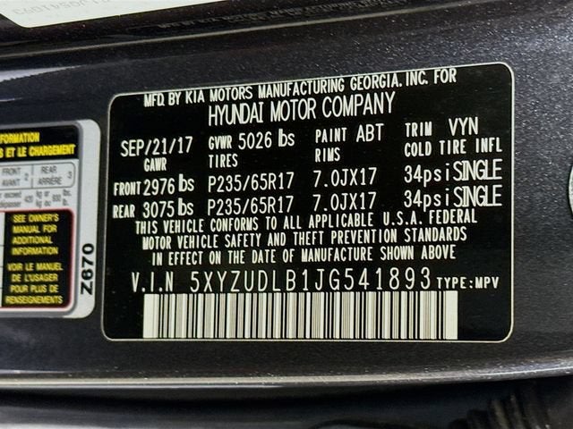 2018 Hyundai Santa Fe Sport 2.4L