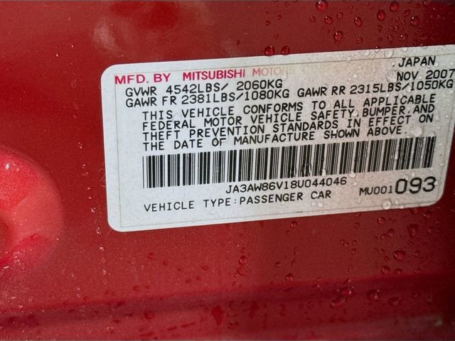 2008 Mitsubishi Lancer Evolution GSR