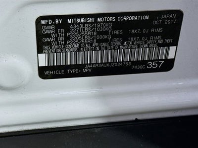 2018 Mitsubishi Outlander Sport ES 2.0