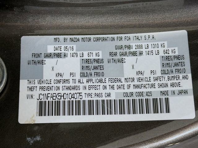 2017 FIAT 124 Spider Classica