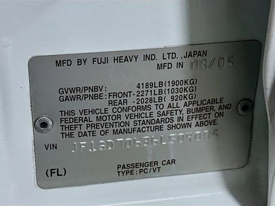 2006 Subaru Impreza Sedan WRX STi