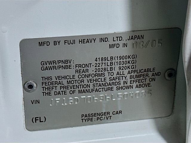 2006 Subaru Impreza Sedan WRX STi