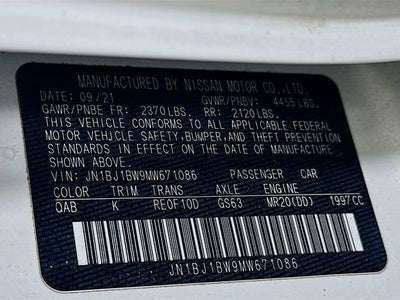 2021 Nissan Rogue Sport SV