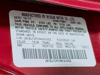 2017 Nissan Rogue Sport S