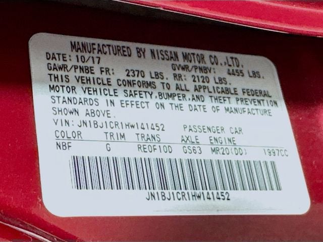 2017 Nissan Rogue Sport S