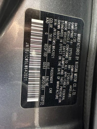 2020 Nissan Rogue Sport SV