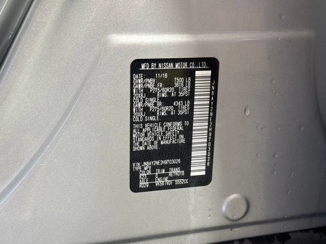 2017 Nissan Armada Platinum