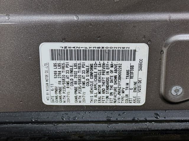 2011 Nissan Murano CrossCabriolet NA