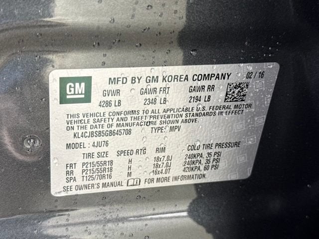 2016 Buick Encore Convenience
