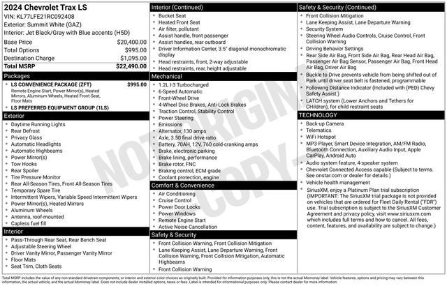 2024 Chevrolet Trax LS