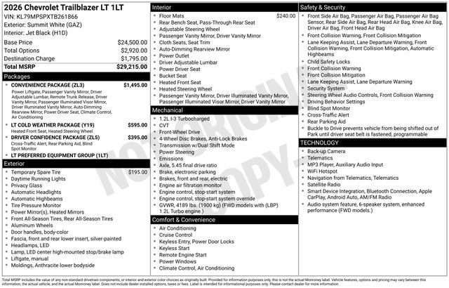 2026 Chevrolet Trailblazer LT