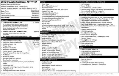 2026 Chevrolet Trailblazer ACTIV