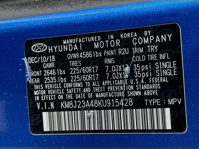 2019 Hyundai Tucson SE