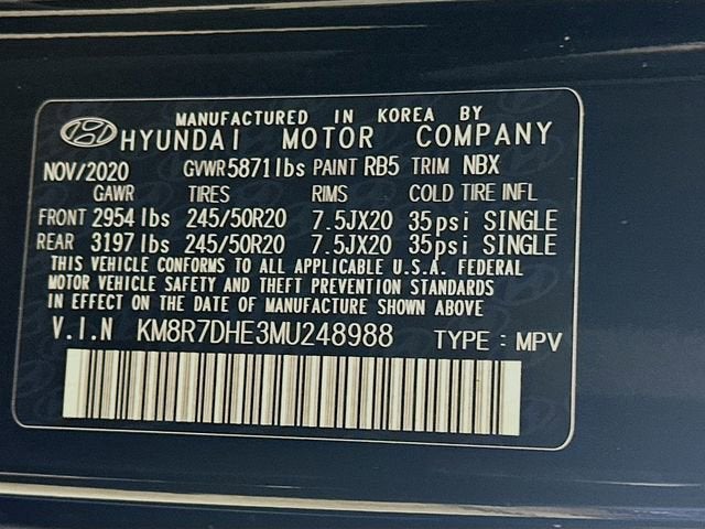 2021 Hyundai Palisade Calligraphy