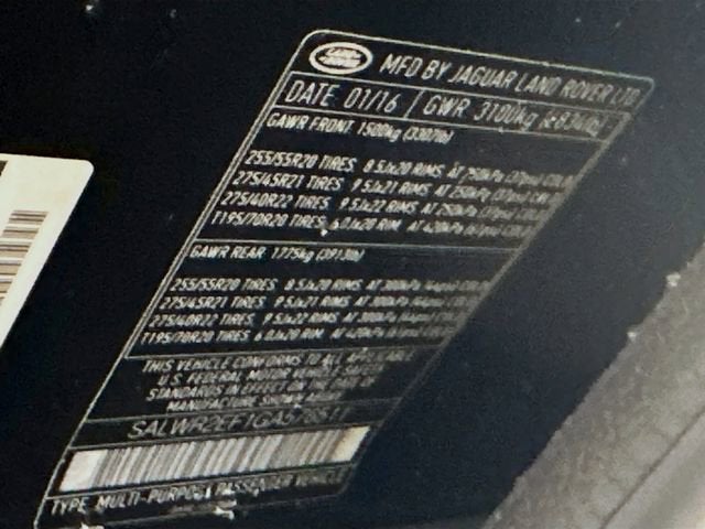 2016 Land Rover Range Rover Sport V8 Dynamic