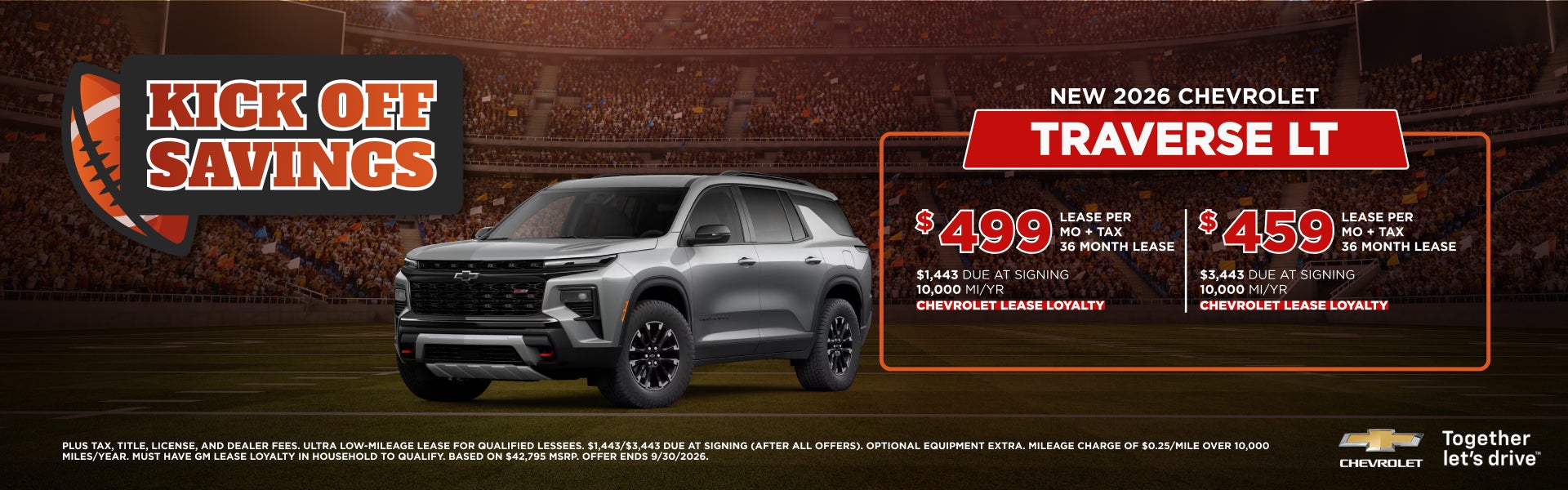 New 2026 Chevy Traverse LT