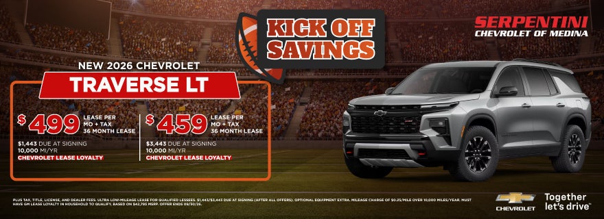 New 2026 Chevy Traverse LT